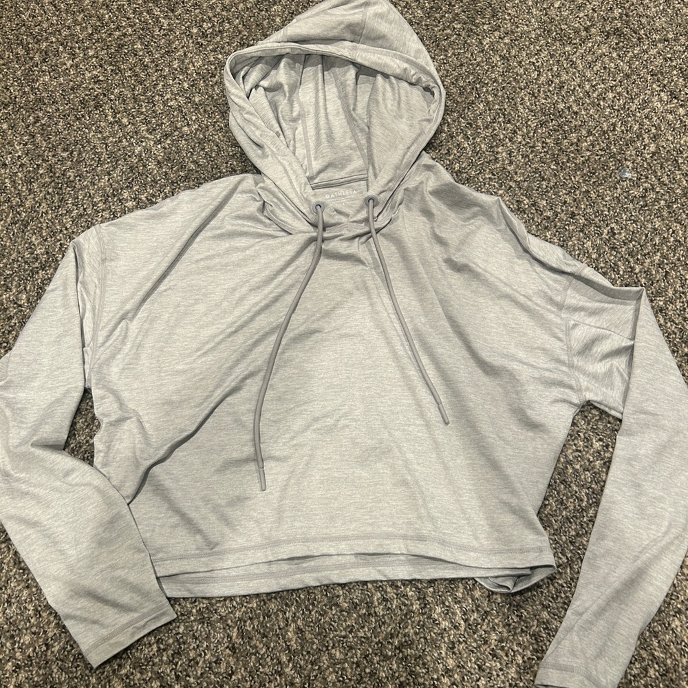 Gray Women's Hoodie Top